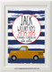 Product image of Vintage Truck Birth Print
