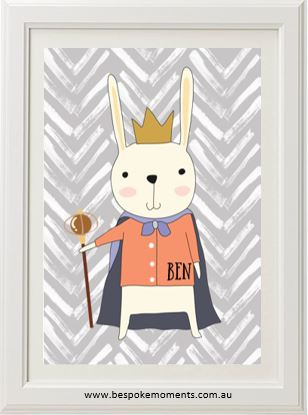 Product image of Royal Rabbit Name Print