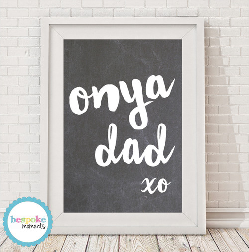 Product image of Onya Dad Chalkboard Print