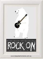 Rock On Polar Bear Print