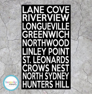 Lane Cove NSW Bus Scroll Canvas