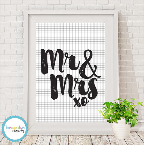 Product image of Mr & Mrs Print - Various Styles