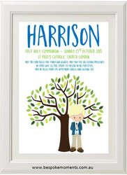 Product image of Boys First Holy Communion Tree Print