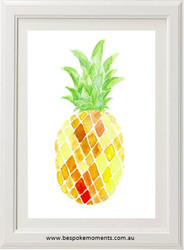 Watercolour Pineapple Print