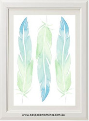 Watercolour Feathers Print