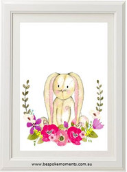 Floral Bunny Print