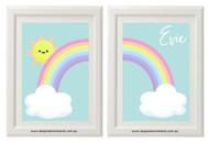 Rainbow Name Print Set (2 Prints)
