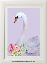 Violet Swan Print