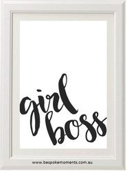 Girl Boss Typographic Print