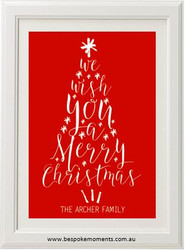 Family Christmas Tree Print