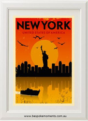Vintage City Print - New York