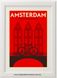 Vintage City Print - Amsterdam