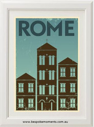 Vintage City Print - Rome