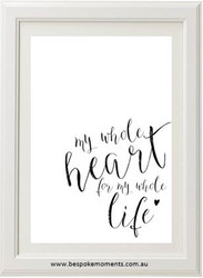 My Whole Heart Love Print