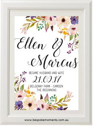 Floral Romance Wedding Print