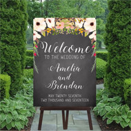 Chalk - Dusty Pink Wedding Welcome Sign
