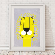 Mustard Lion Roar Print
