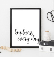 Free Printable - Kindness Every Day (Black)