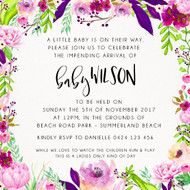 Bloom Burst Baby Shower Invitation