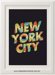 New York City Typographic Print