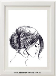 Bold & Brave Sketch Woman Print