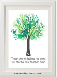 Handprint Teacher Print