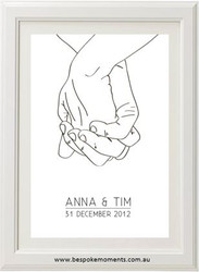 Two Hands Personalised Print