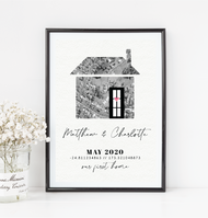 Our Home Housewarming Coordinates and Map Print
