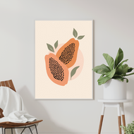 Pastel Papaya Print