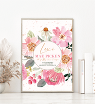 Lexi Floral Birth Print
