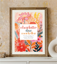 Bright Blooms Birth Print