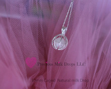 Caged Milk Drop  10mm Sterling Silver