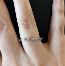 Sterling Silver Smooth Eternity Band