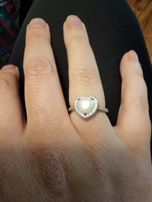  Loving heart Sterling Silver (Ring 34)
