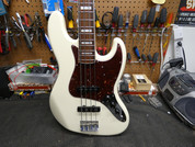 2013 Fender '66' Jazz Bass MIJ 2013 - Olympic White w/Matching Headstock - - LOTS of Great Upgrades!!