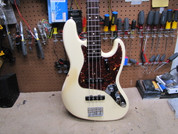 2012 Fender Jazz Bass Stack Knob Reissue 1962 62 AVRI RI American Made Olympic White