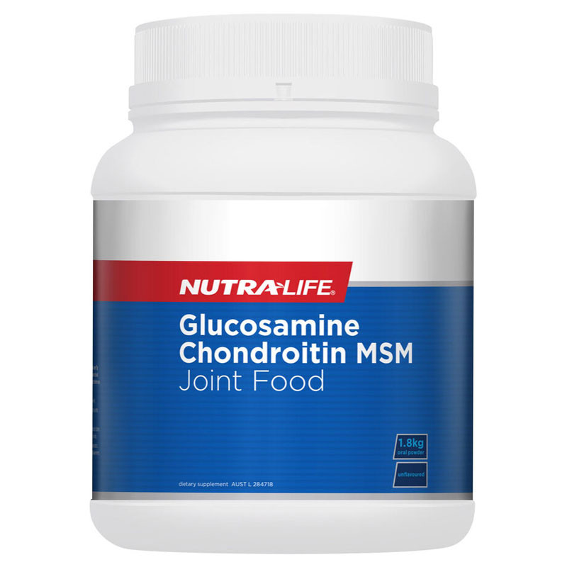 nutralife glucosamine chondroitin msm joint food powder 1 8kg