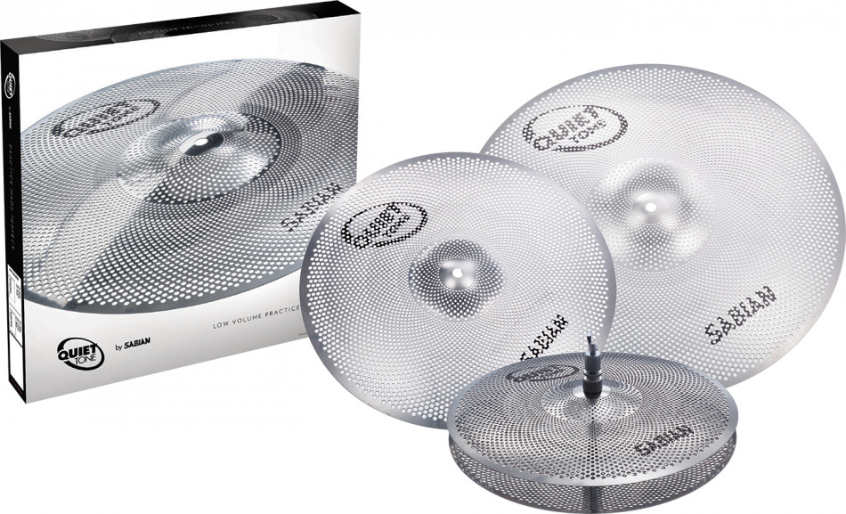SABIAN QUIET TONE PRACTICE CYMBALS SET QTPC503 - DrumsWest Percussion and  Sound