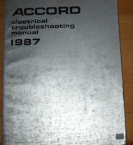1987 HONDA ACCORD Electrical Wiring Diagrams Manual EWD Single Year Edition OEM