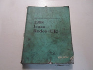 1998 Isuzu Rodeo Driveability & Emissions Manual FACTORY OEM BOOK 98 DAMAGED