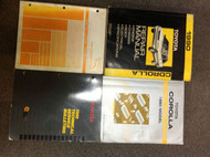 1990 Toyota COROLLA Service Repair Shop Manual Set W EWD + TRANS + TECH B + INST