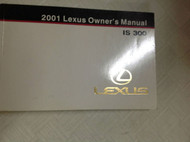 2001 LEXUS IS300 IS 300 Owners Manual FACTORY DEALERSHIP GLOVE BOX GUIDE OEM NEW