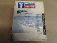 1978 Evinrude Service Shop Repair Manual 175 200 235 HP Boat WATER DAMAGED