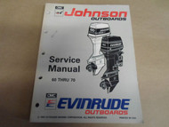 1993 Johnson Evinrude Outboards 60 thru 70 Service Manual OEM Boat 508284