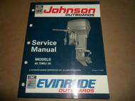 1992 Johnson Evinrude Outboards 40 thru 55 Service Manual OEM Boat 508143 x