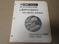 1969 OMC Stern Drive Evinrude Johnson Service Shop Manual 120 HP OEM BoatNEW