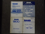 1980s Saab Fuel Injection Electrical Diagnosis Emissions Shop Manual 4 VOL SET