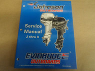 1998 Johnson Evinrude Outboards Service Manual 2 THRU 8 OEM Boat 98
