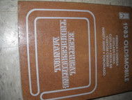 1983 Olds Cutlass Ciera & Toronado Electrical Troubleshooting Service Manual OEM