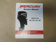 2002 White Mercury 30/40 Jet 40 50 55 60 Service Manual 90-852572R02 OEM 02 NEW
